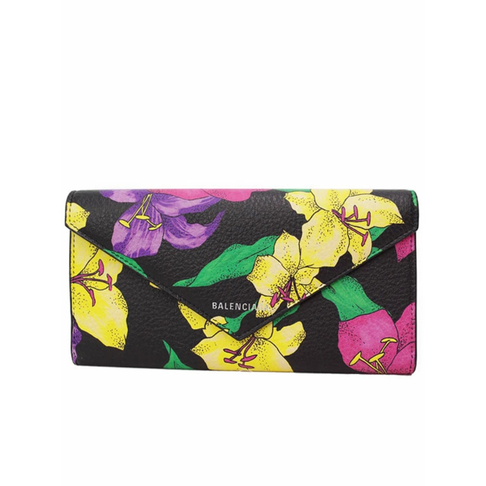 Balenciaga PAPIER Zip Around Slim Money Wallet Bi fold Long